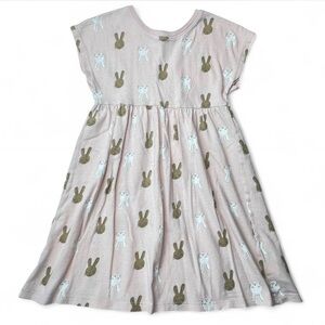 Old Navy Pink Bunny Print Kids Dress